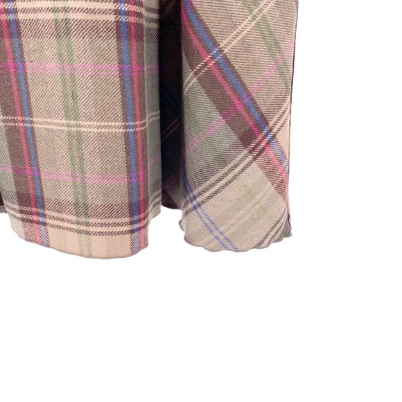 Vintage Liz Claiborne Pencil Maxi Skirt Wool Blend Size 8 Plaid Teacher Modest - Picture 3 of 5